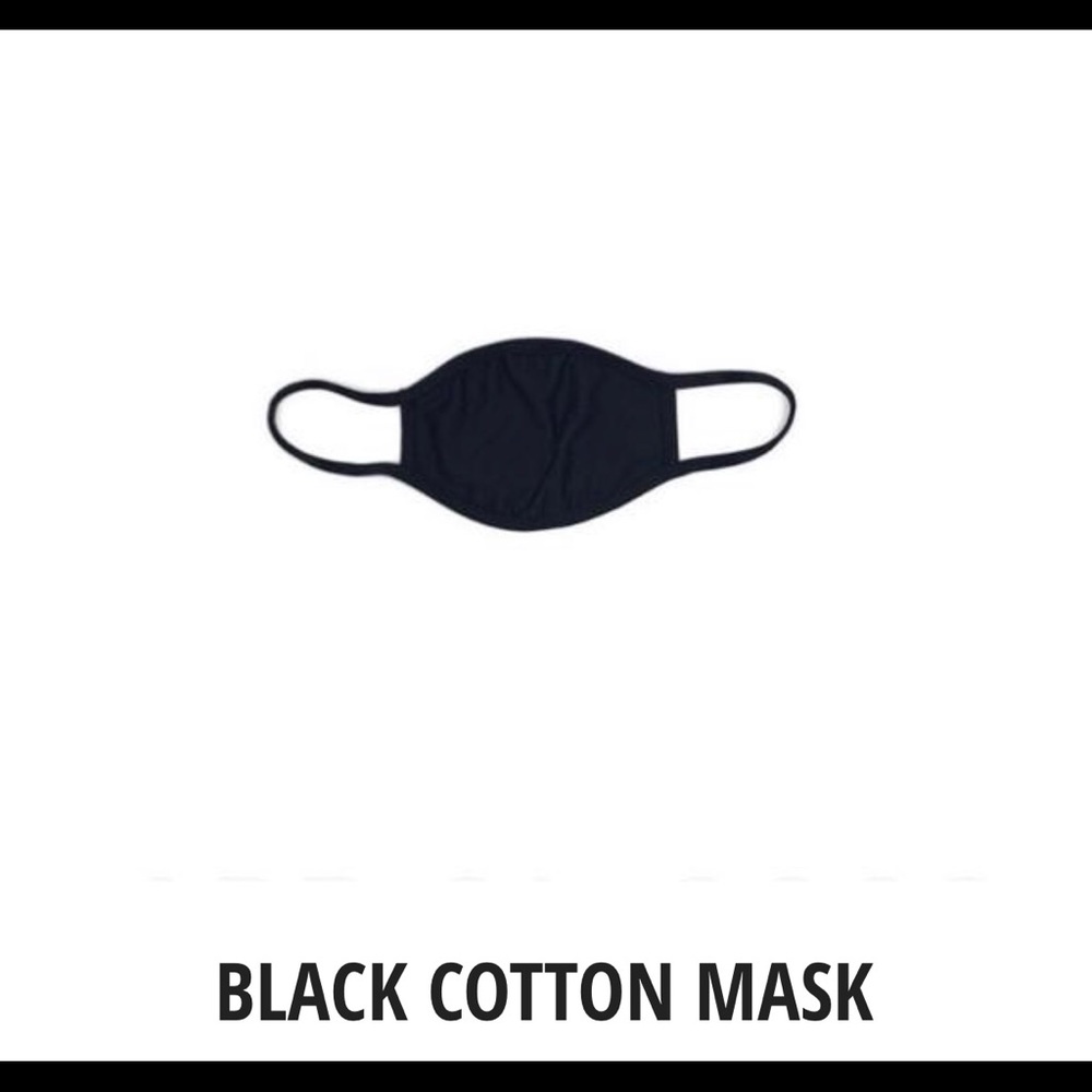 Black Cotton 2 Layer Mask